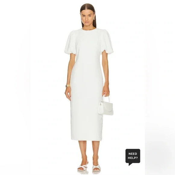 l'academie midi dress L'academie By Marianna Polina Midi Dress In White